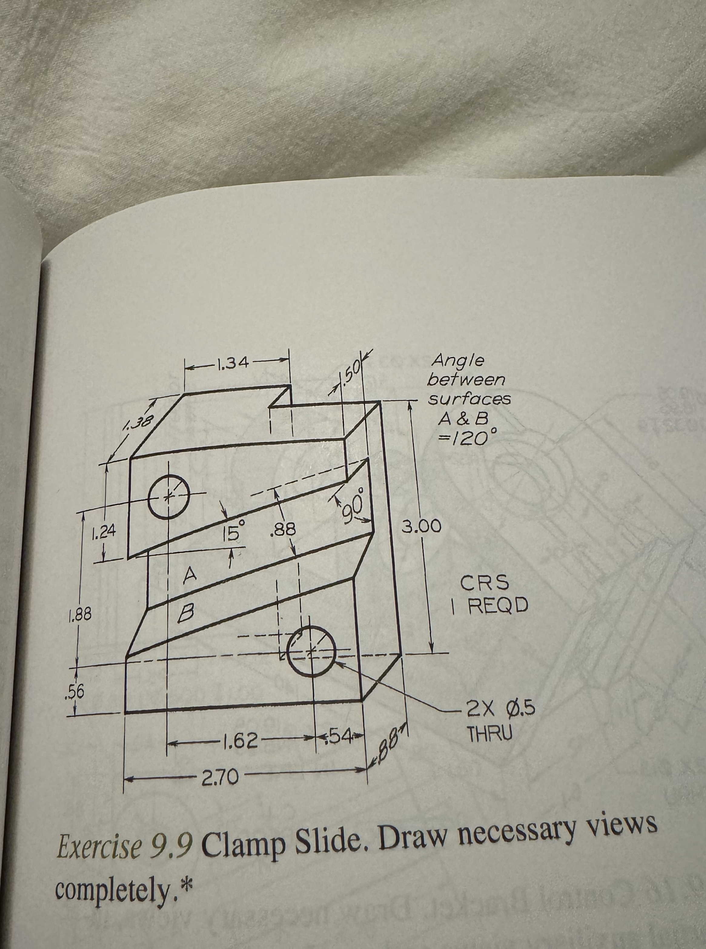 Exercise 9 . 9 Clamp Slide. Step by step to