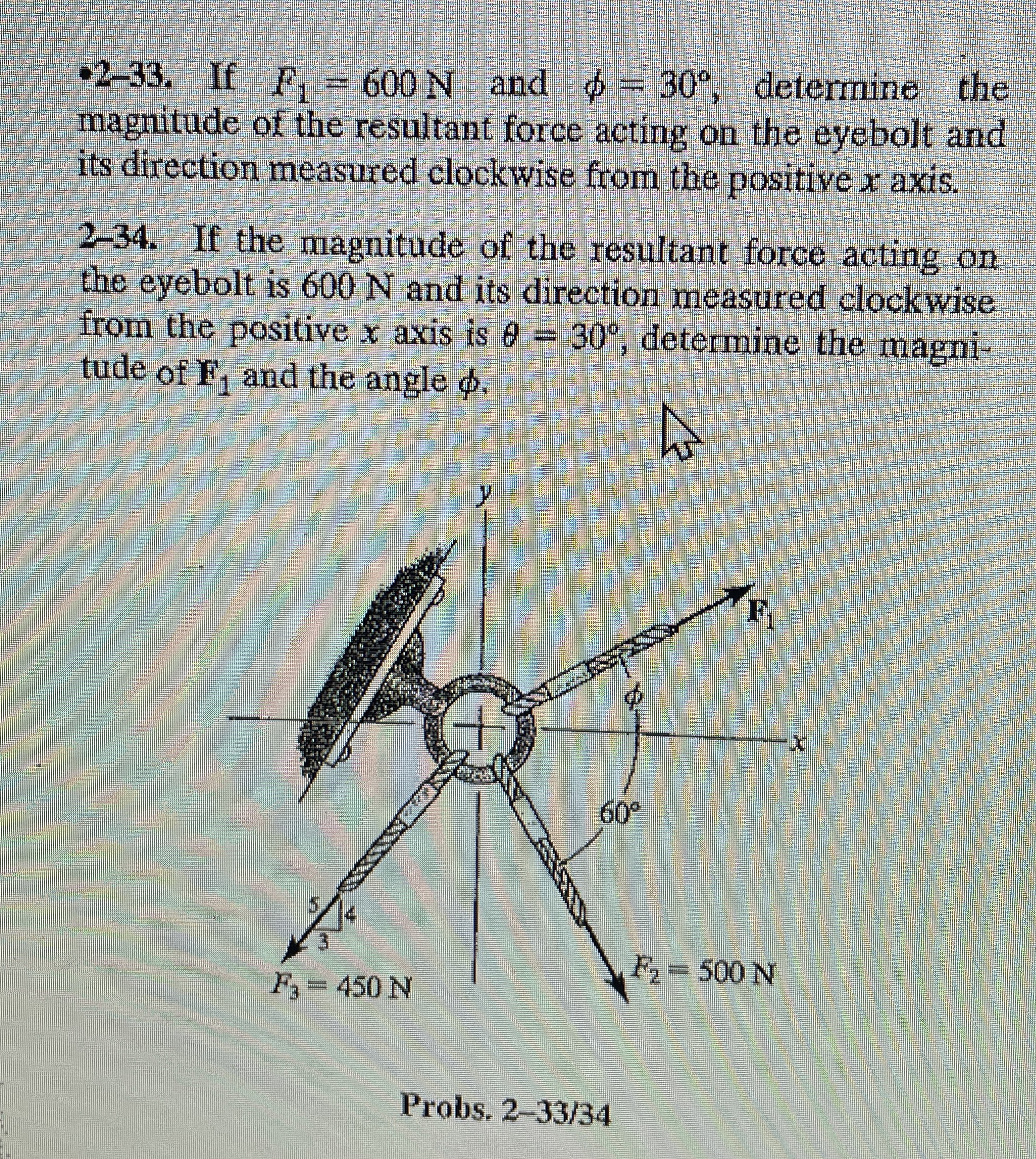 Solve just for 2 - 3 3 using the component method