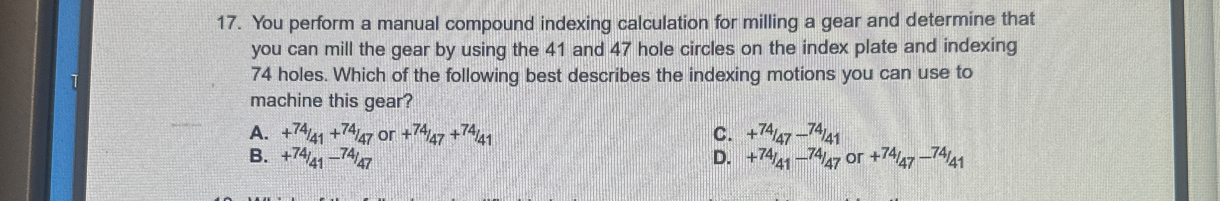 You perform a manual compound indexing
