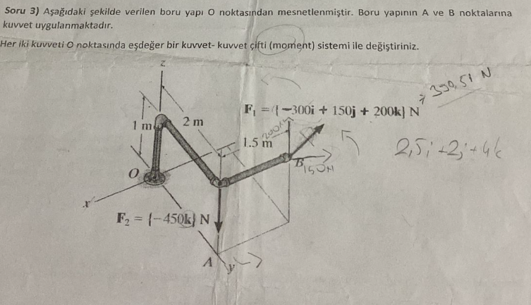 Soru 3 ) A a daki ekilde verilen boru yap O