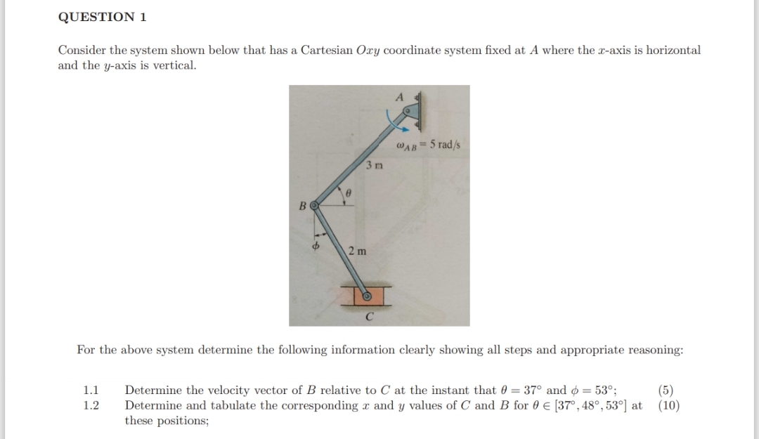 Consider the system shown below that has a