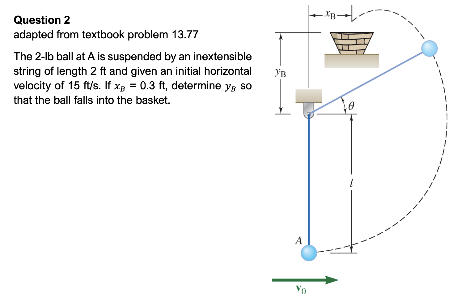 Question 2 adapted from textbook problem 1 3 . 7