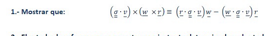 1 . - Mostrar que: