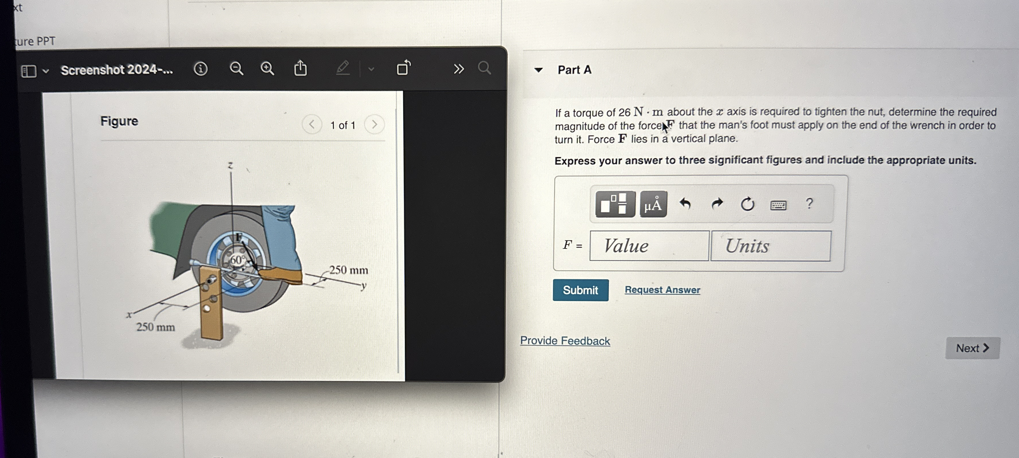 Screenshot 2 0 2 4 - . . . Part A If a torque of