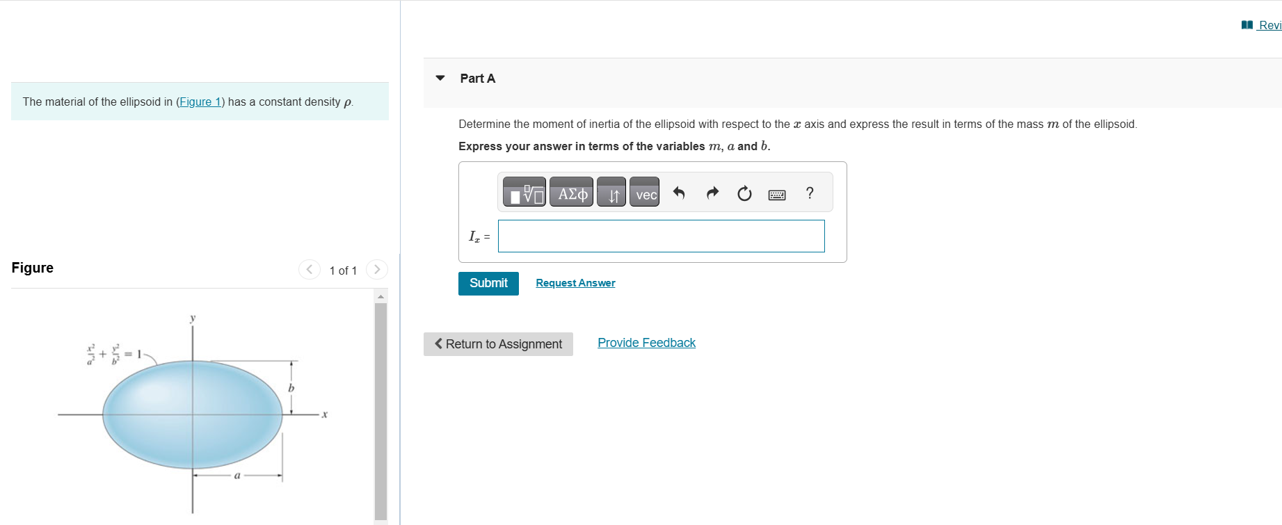 The material of the ellipsoid in ( Figure 1 ) has