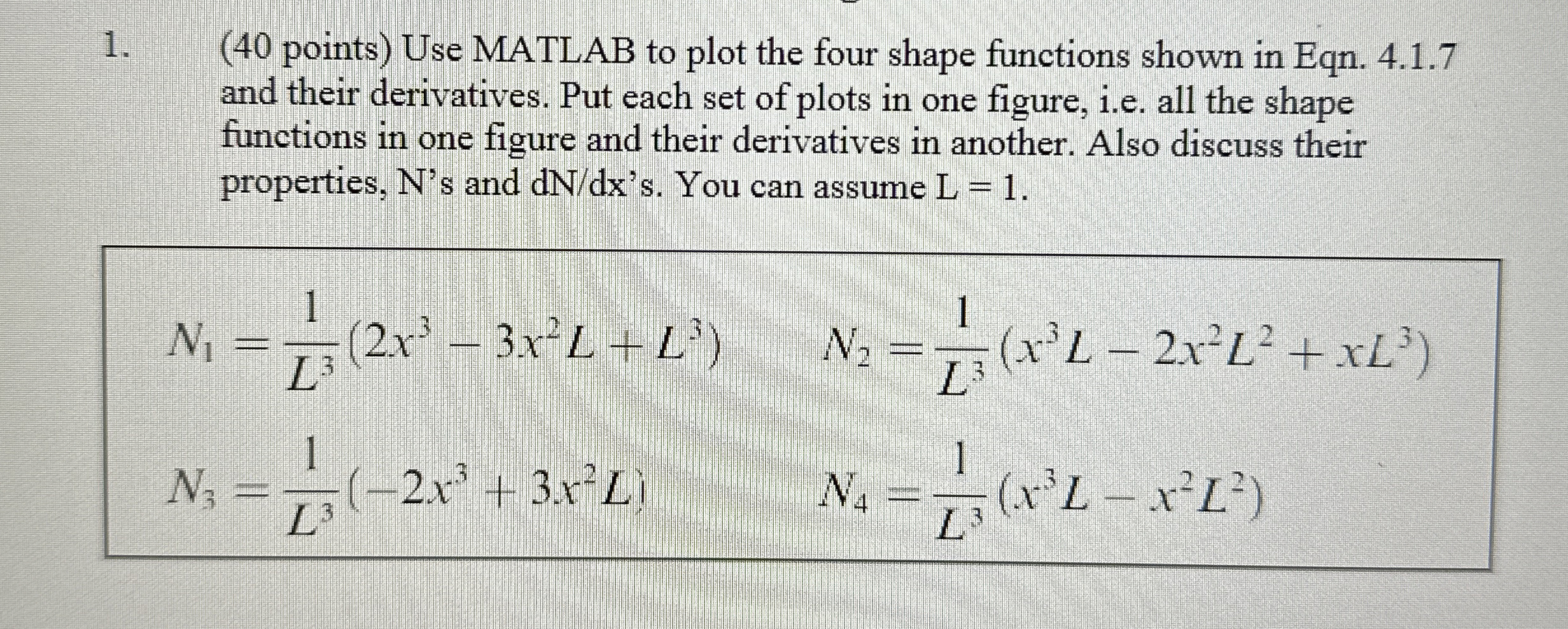 ( 4 0 points ) Please show code. Use MATLAB to