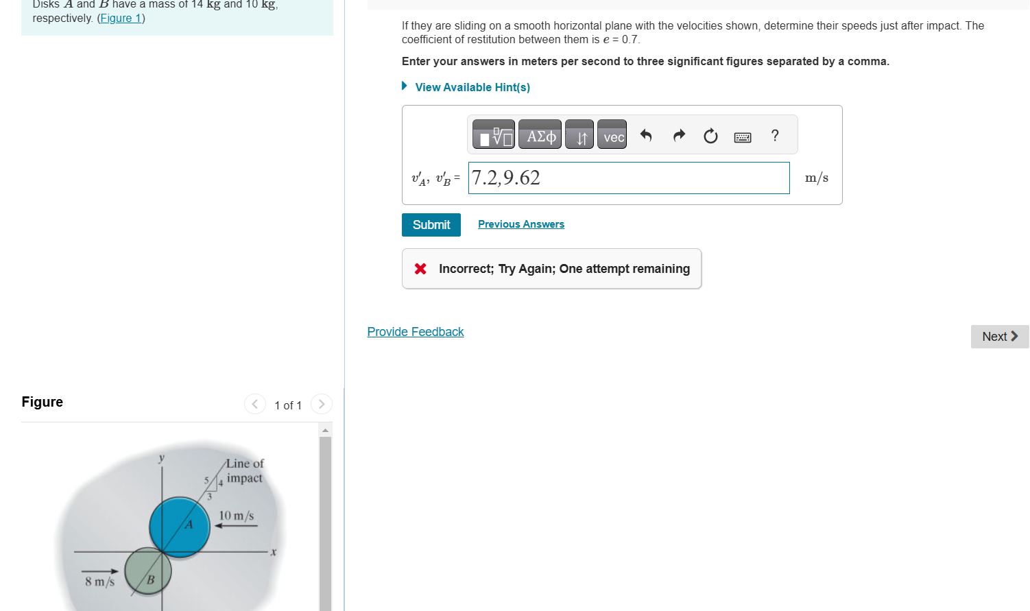 Disks \ ( A \ ) and \ ( B \ ) have a mass of 1 4