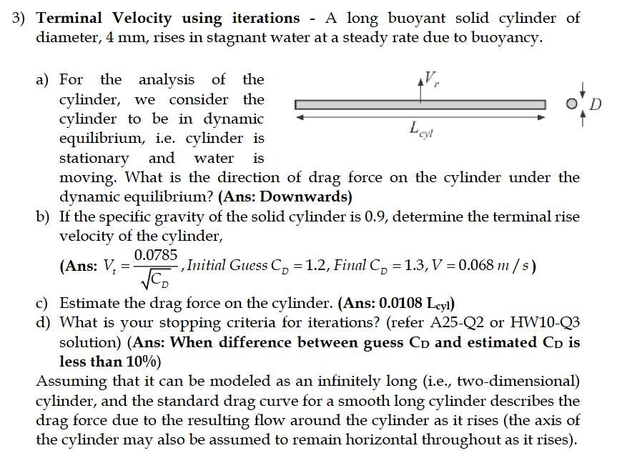 Terminal Velocity using iterations - A long
