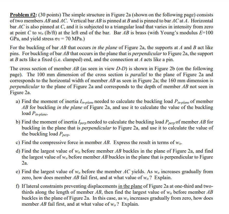 Problem # 2 : ( 3 0 points ) The simple structure