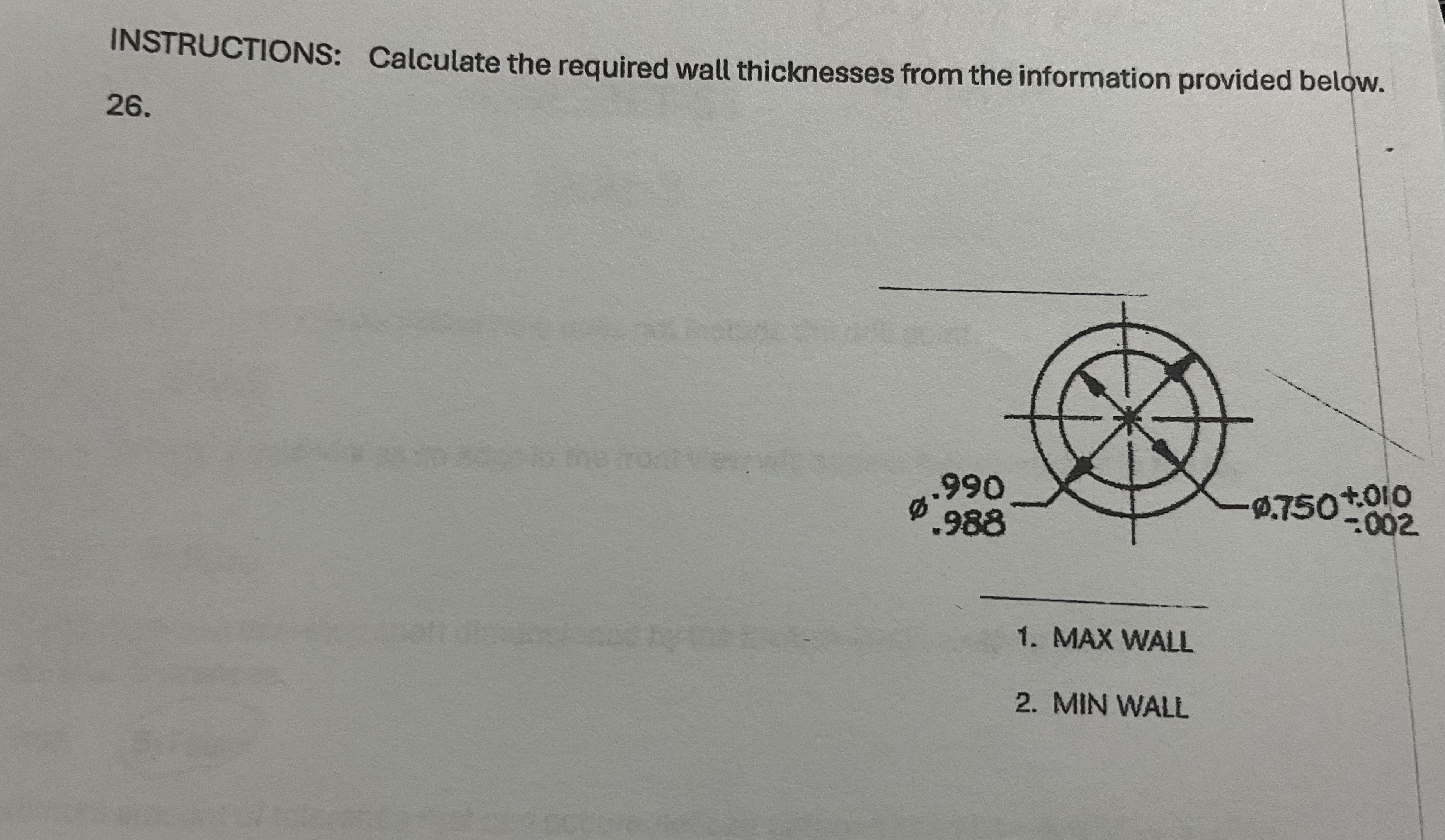 INSTRUCTIONS: Calculate the required wall