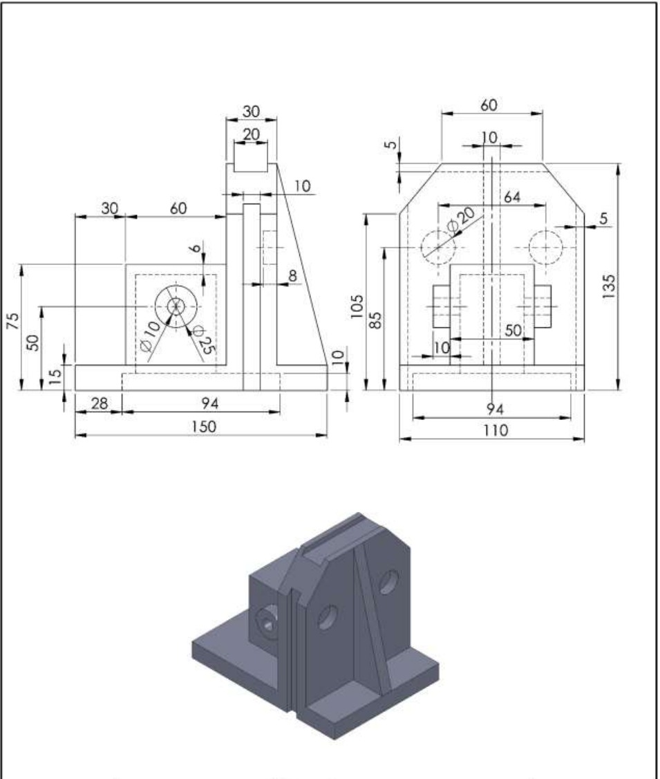 Help in this drawing in solidworks