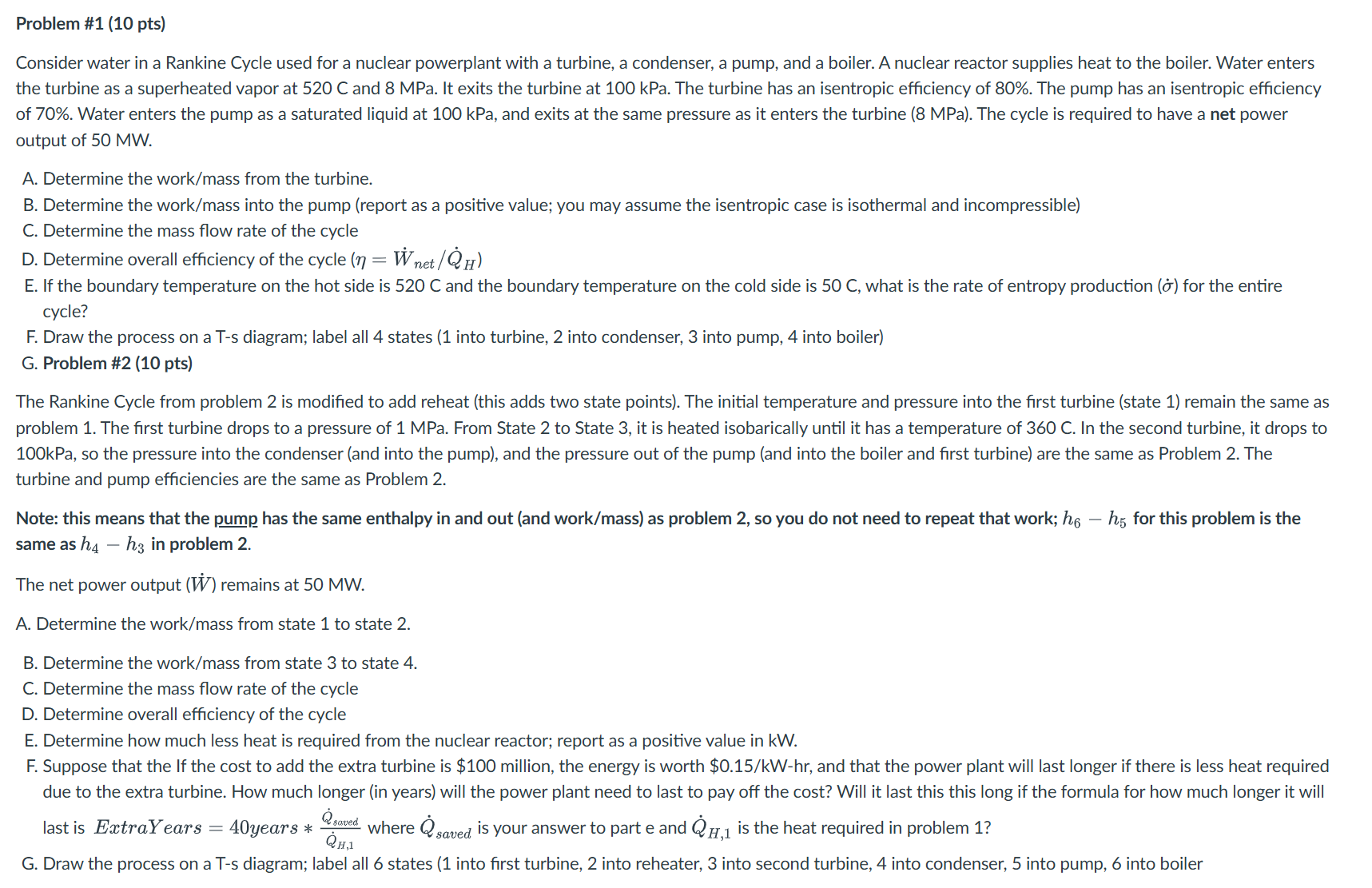 This is an engineering thermodynamics problem.