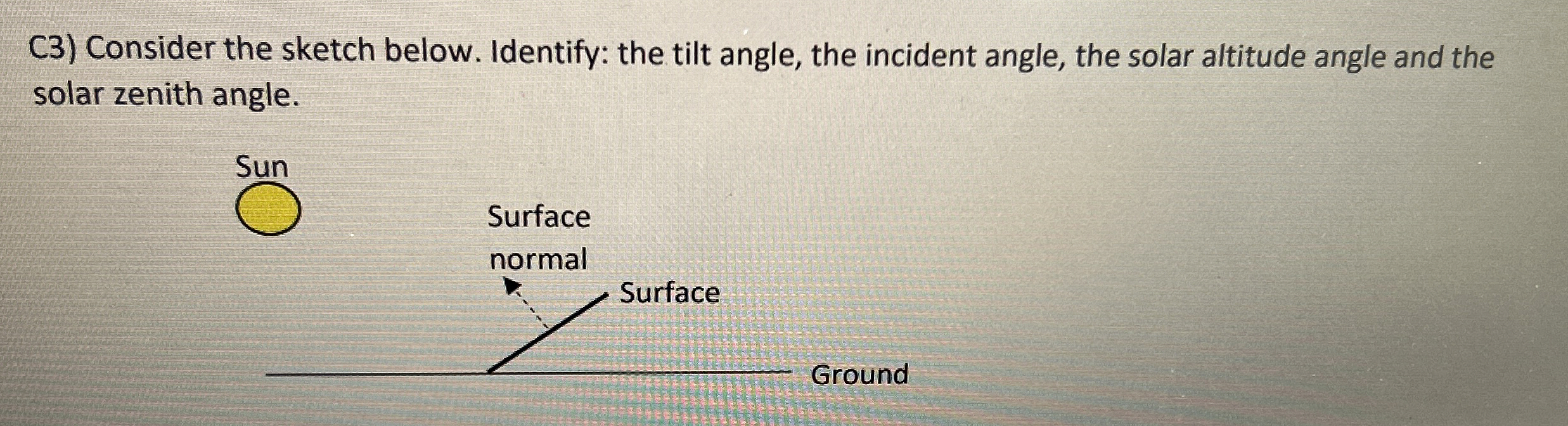 C 3 ) Consider the sketch below. Identify: the