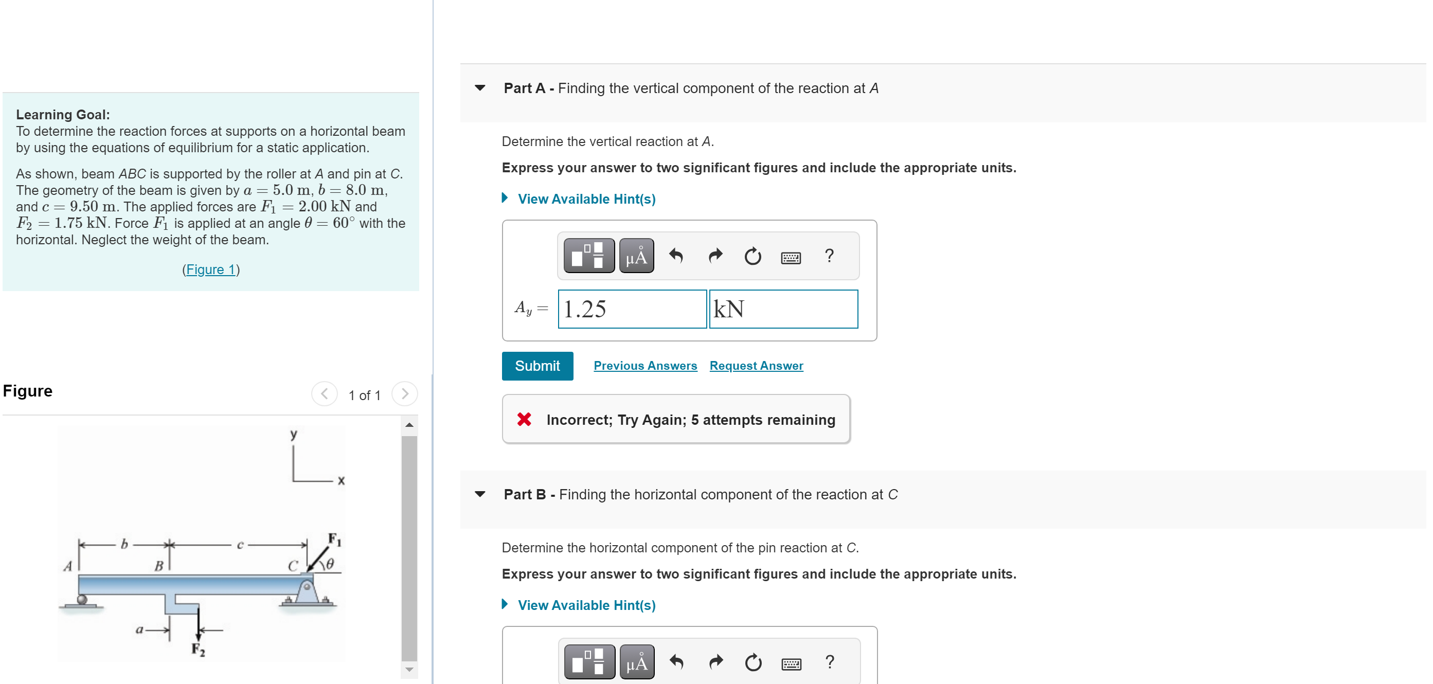 Show me the steps to solve Part C - Finding the