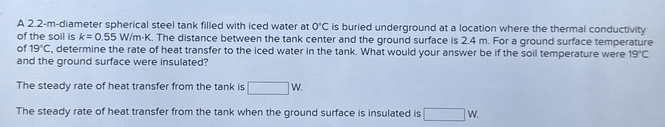A 2 . 2 - m - diameter spherical steel tank