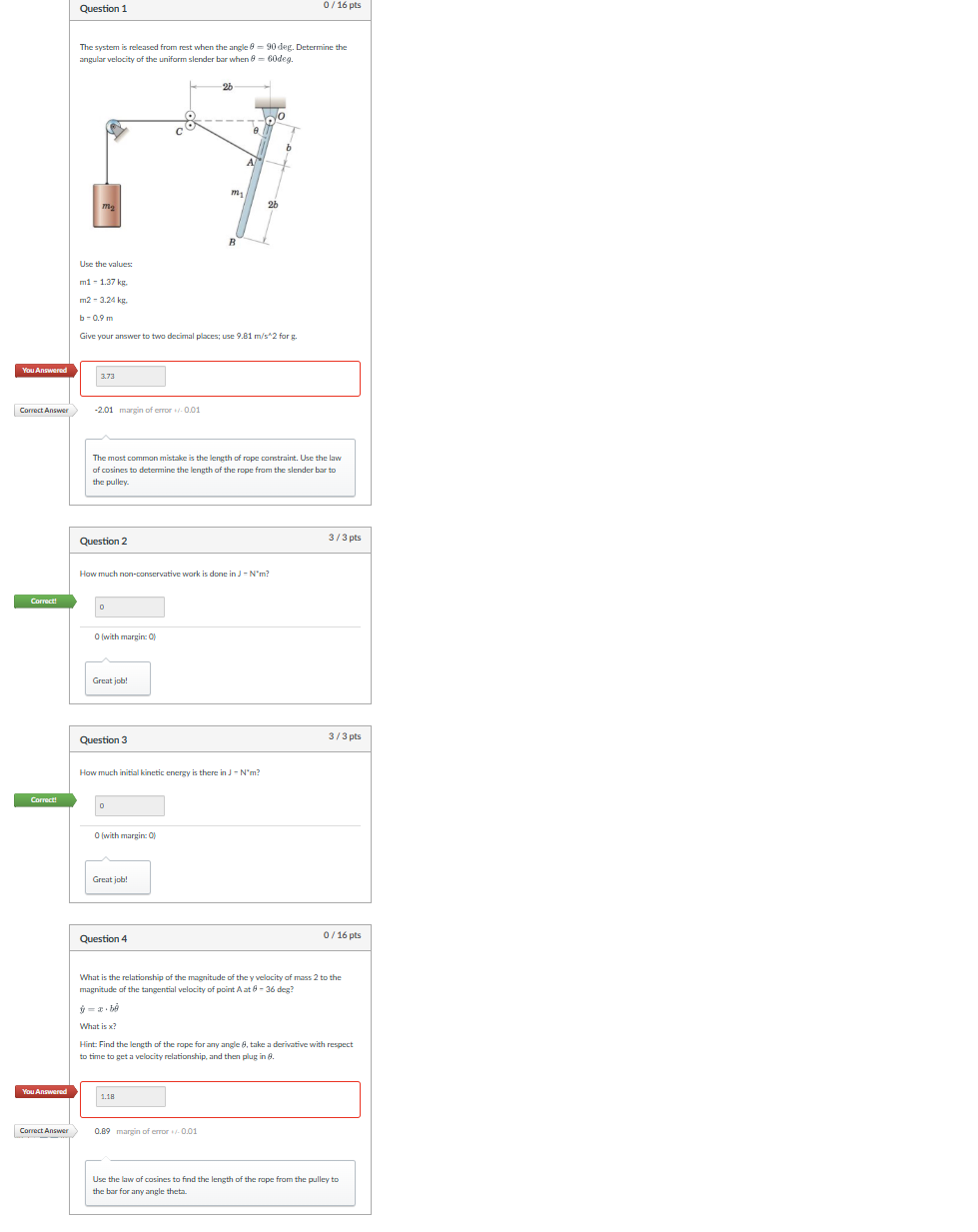 Correct answers are shown can you show me steps