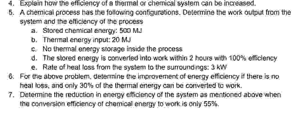 Explain how the efficiency of a themat or