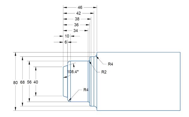 Calculate the volume of the material to be