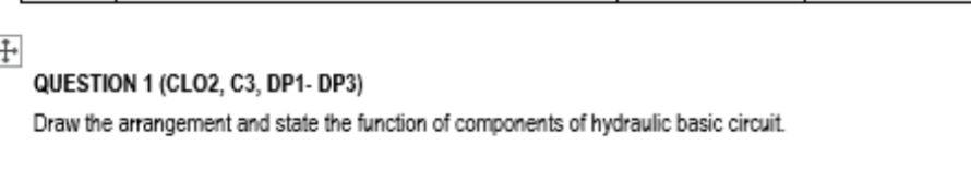 Draw the arrangement and state the function of