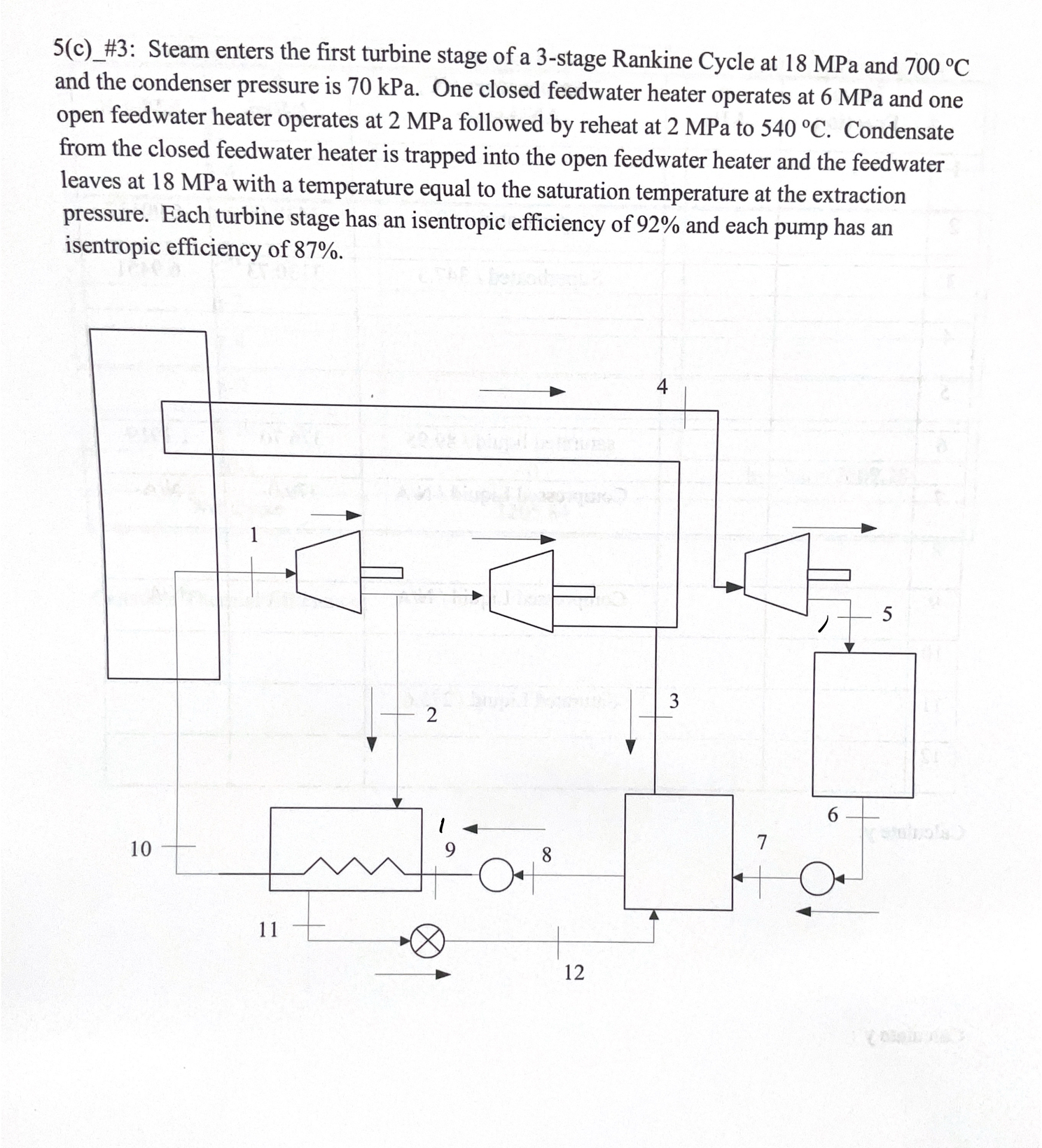 5 ( c ) _ # 3 : Steam enters the first turbine