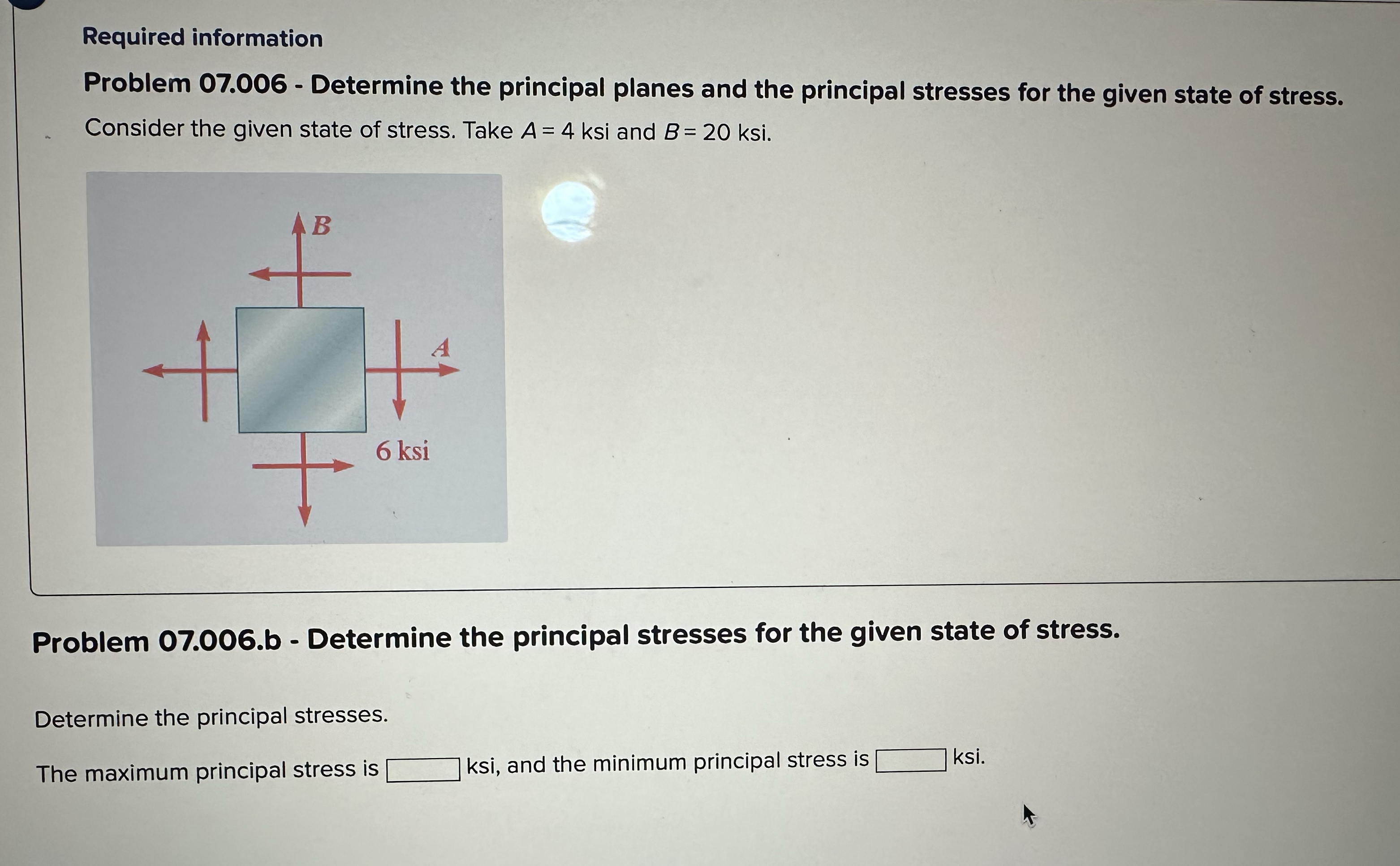 Required information Problem 0 7 . 0 0 6 -