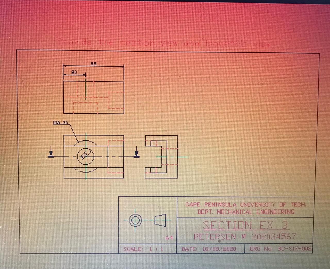 Please help with I sometric view and also