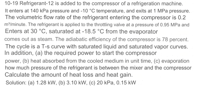 Refrigerant - 1 2 is added to the compressor of a