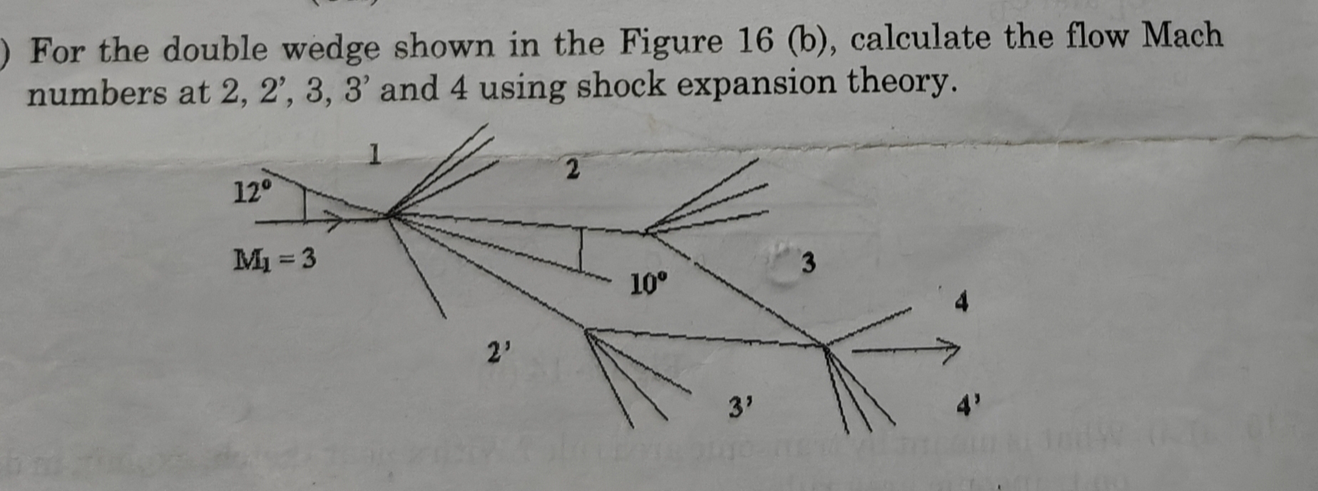 For the double wedge shown in the Figure 1 6 ( b