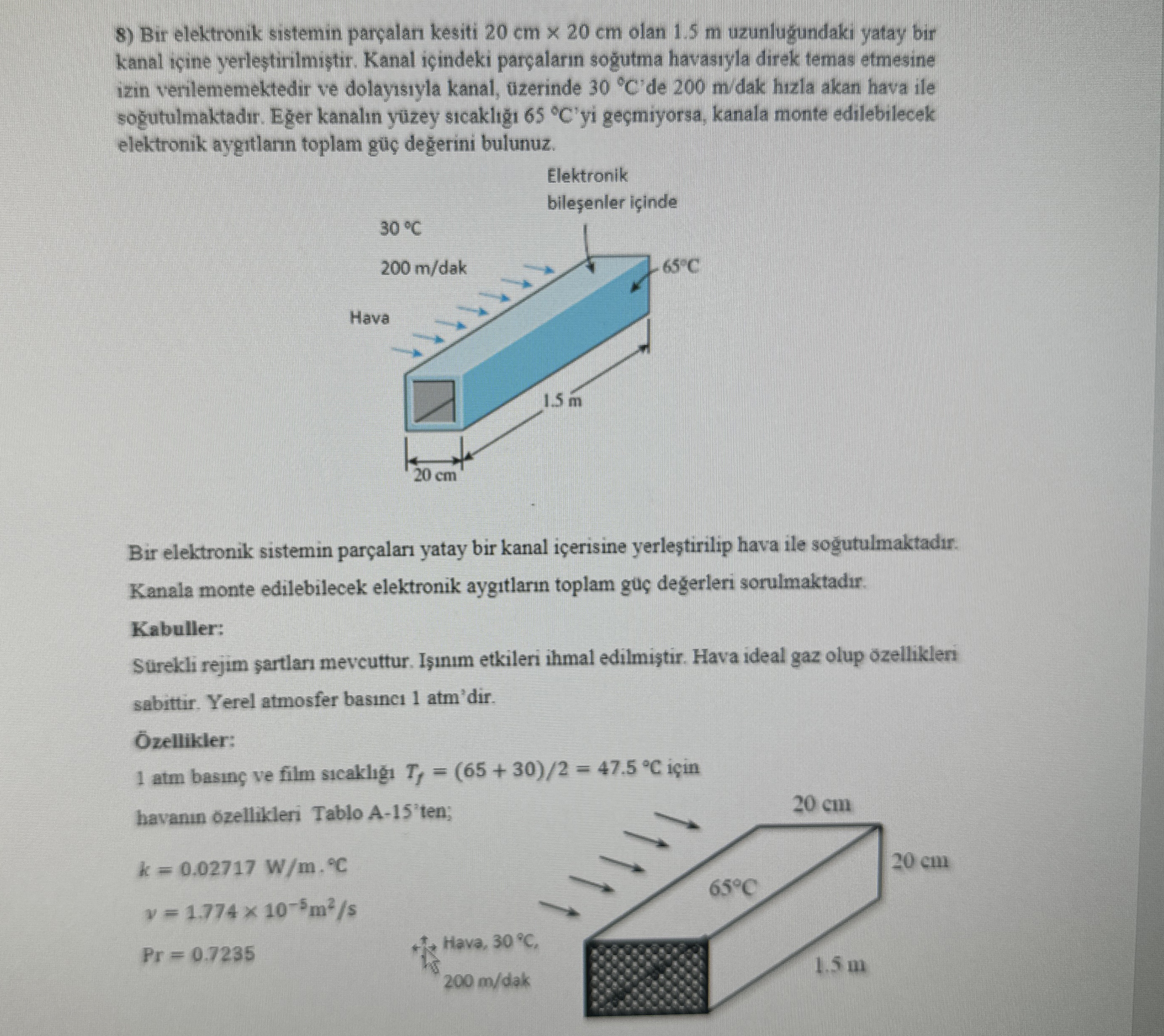 Bir elektronik sistemin par alan kesiti 2 0 c m 2