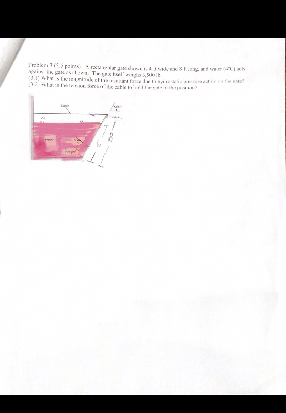 Problem 3 ( 5 . 5 points ) . A rectangular gate