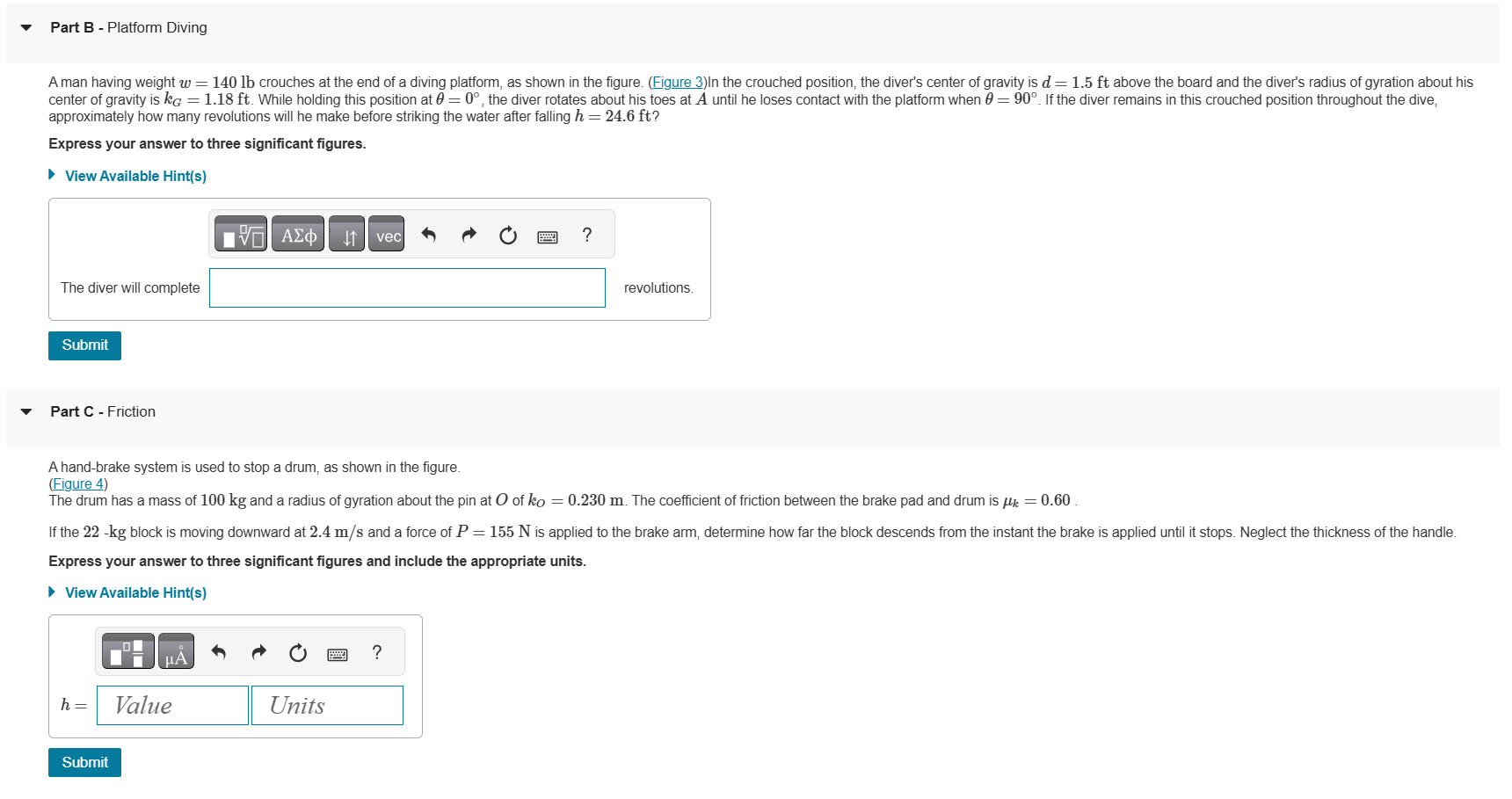 Part B - Platform Diving approximately how many