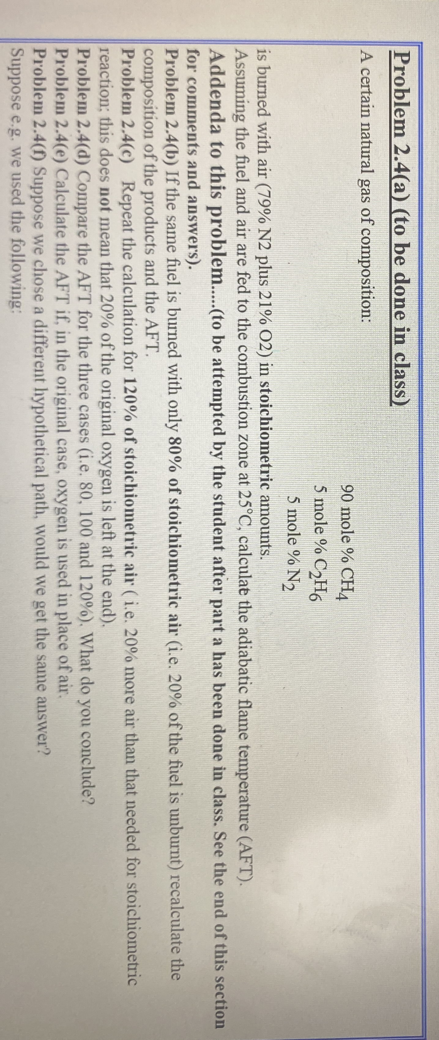 Problem 2 . 4 ( a ) ( to be done in class ) A