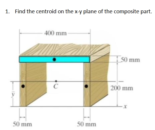 1 . Find the centroid on the \ ( x - y \ ) plane