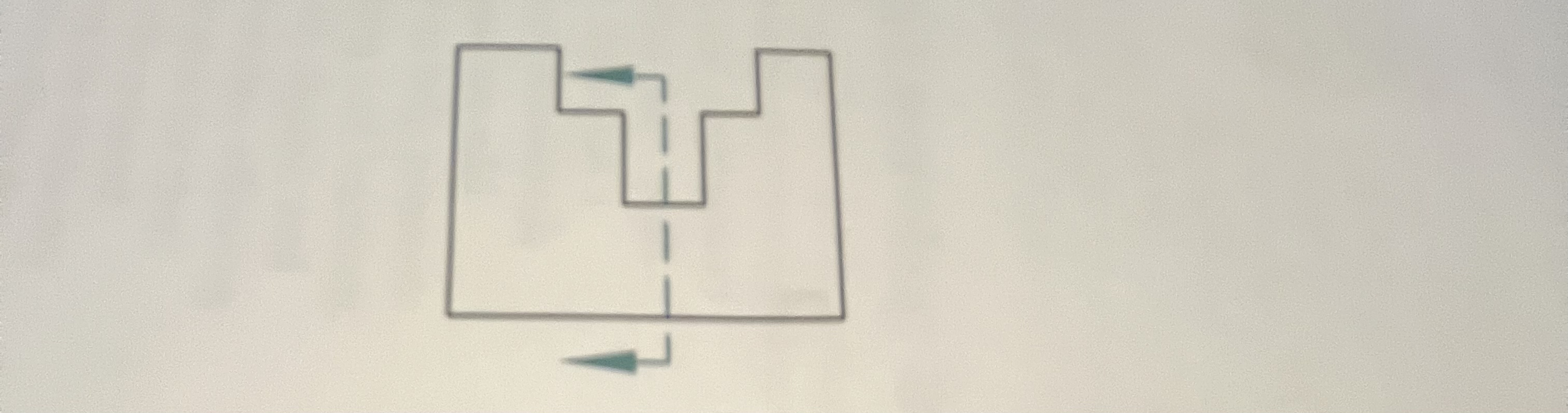 Draw a cross section of this shape disected sown