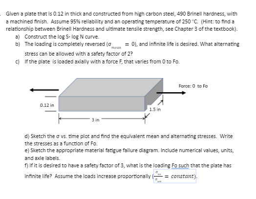 Given a plate that is 0 . 1 2 in thick and