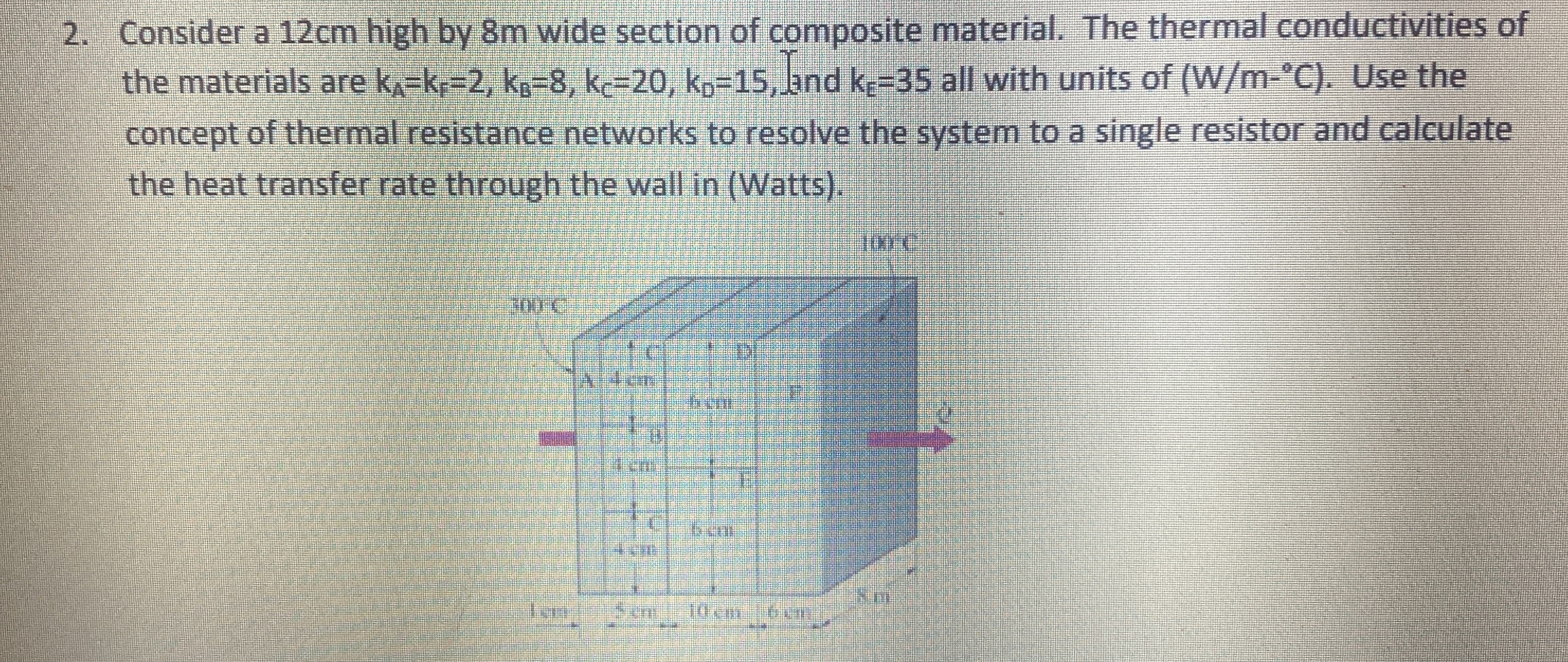 Consider a 1 2 cm high by 8 m wide section of