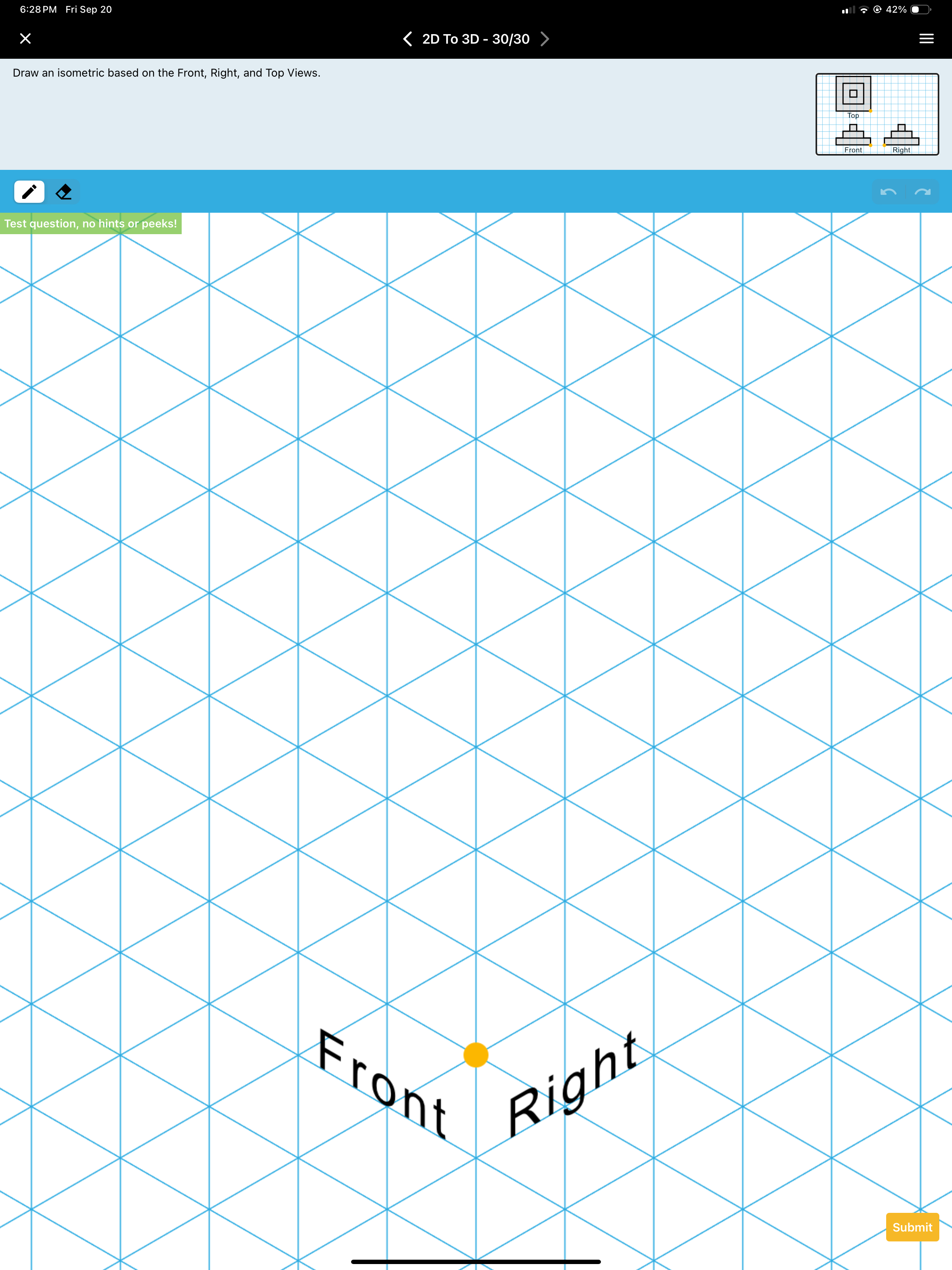 2 d To 3 D - 3 0 / 3 0 Draw an isometric based on