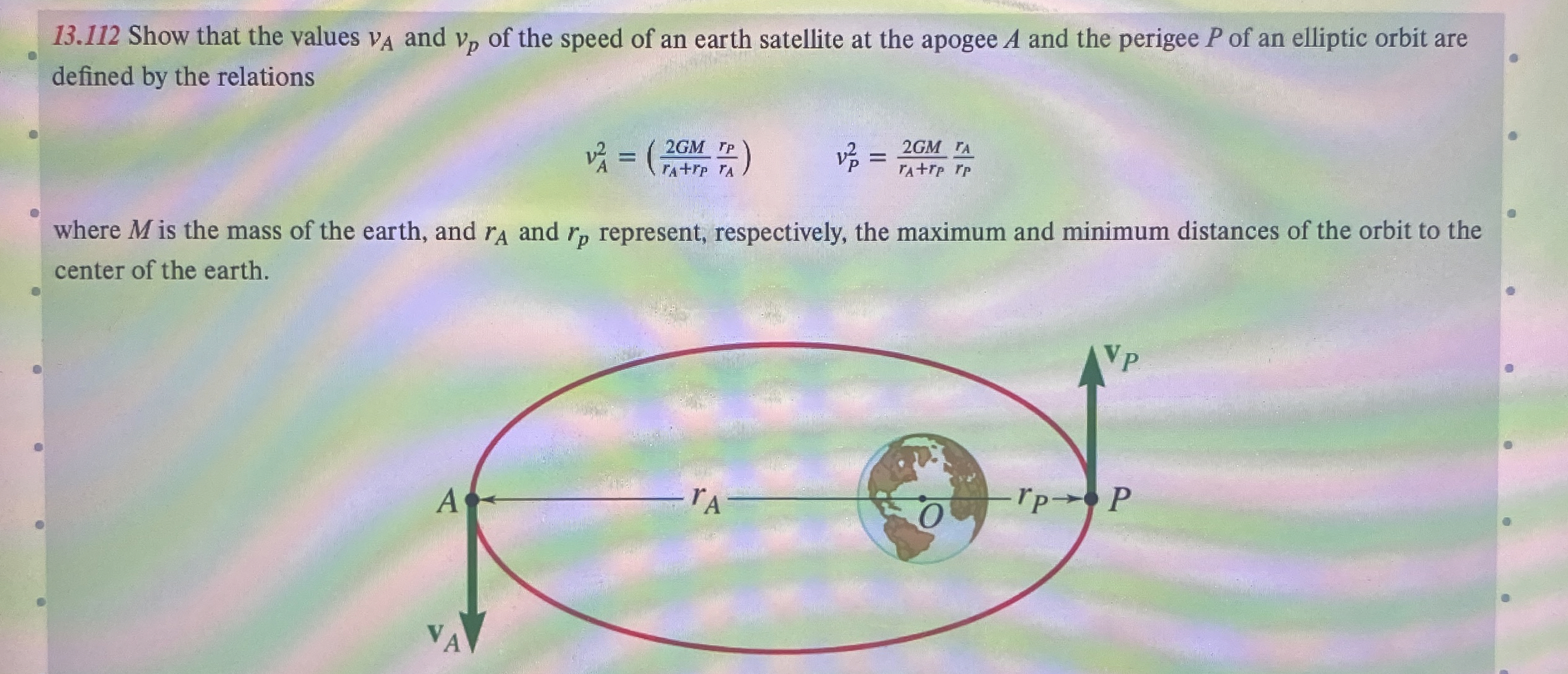 1 3 . 1 1 2 Show that the values v A and v p of