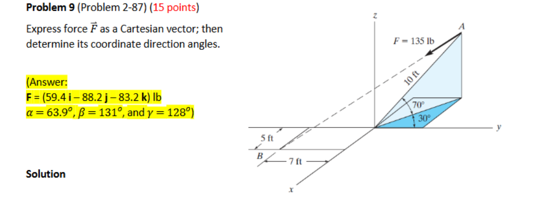 Problem 9 ( Problem 2 - 8 7 ) ( 1 5 points )