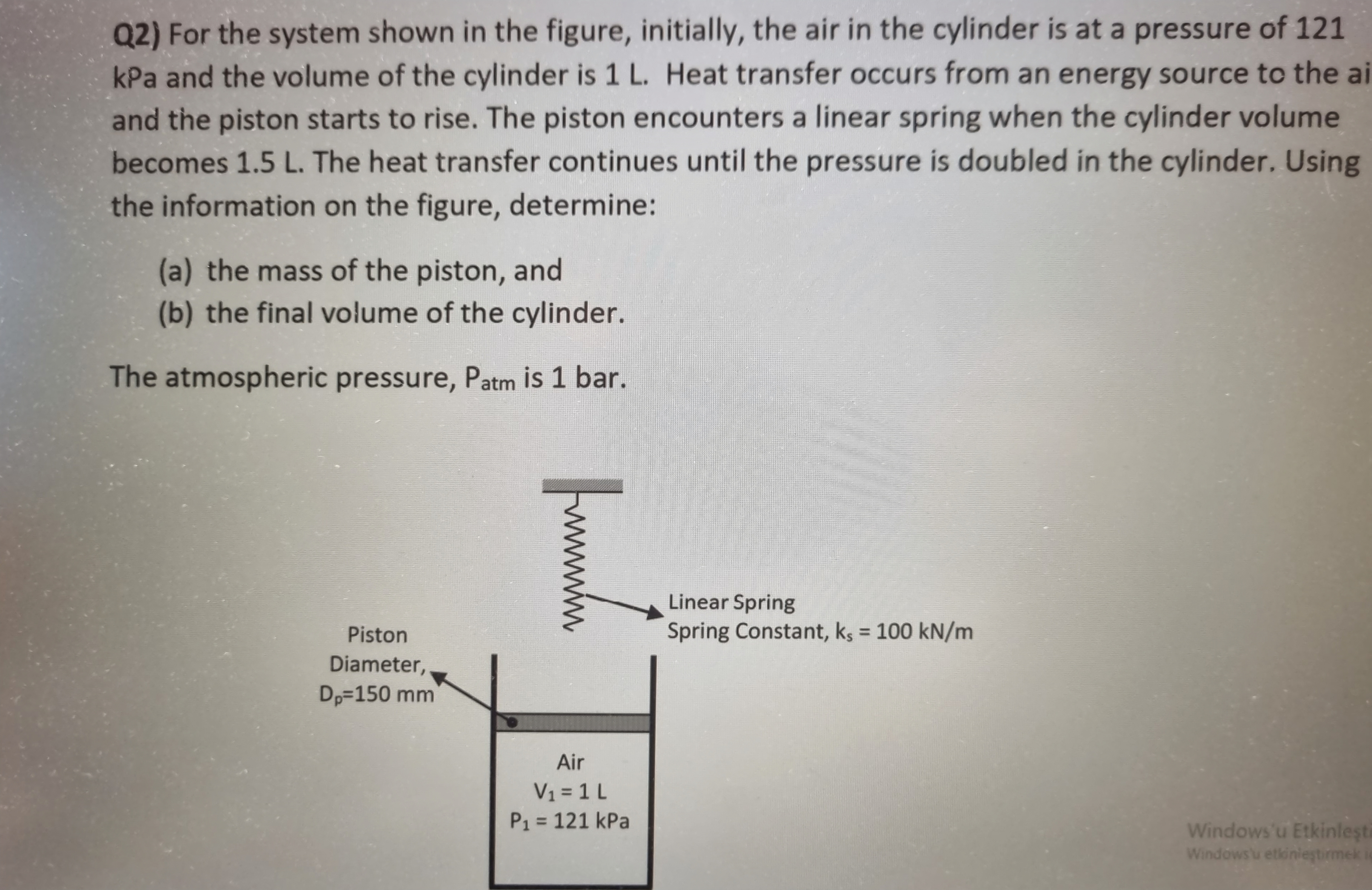 Q 2 ) For the system shown in the figure,