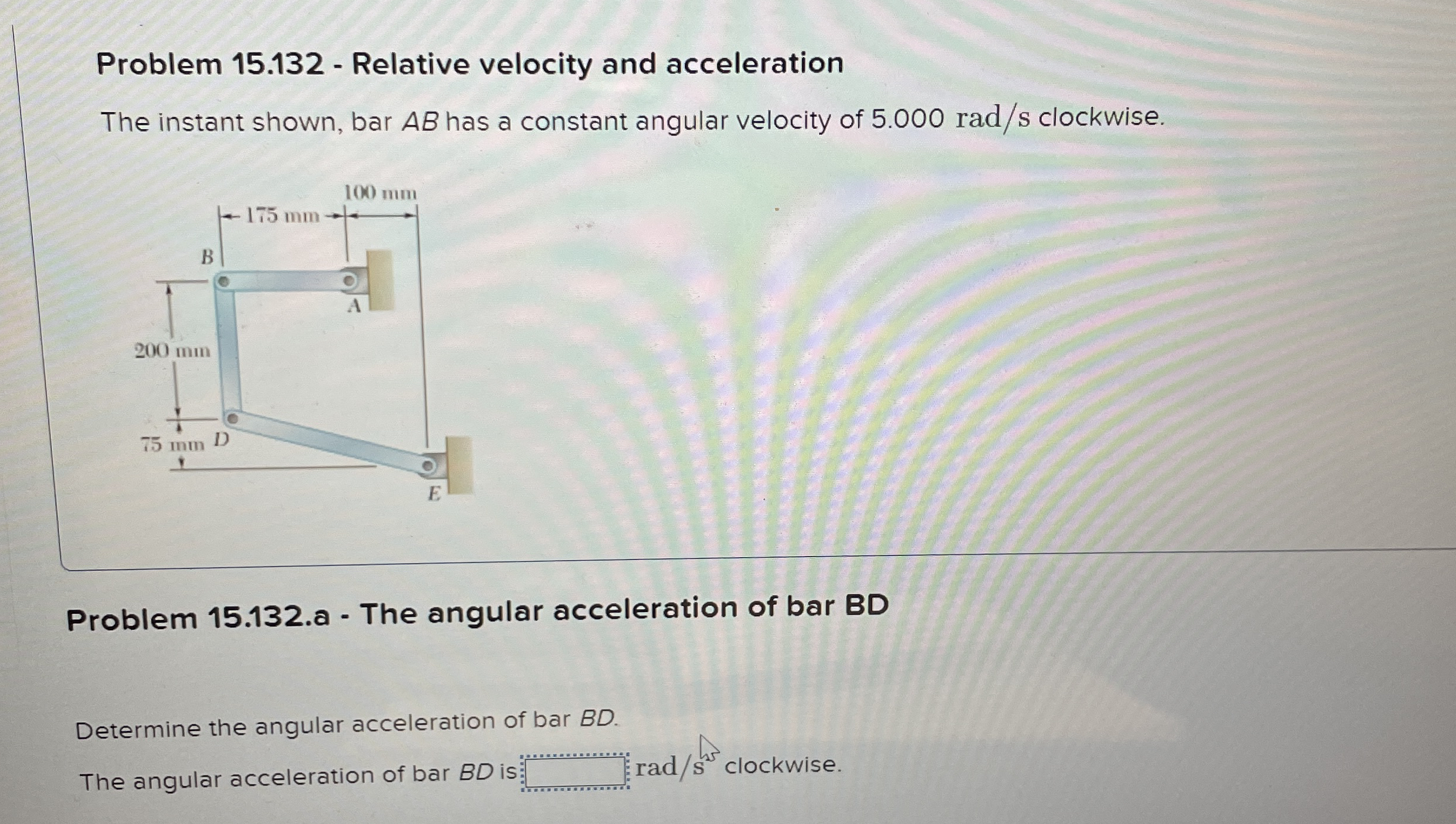 Problem 1 5 . 1 3 2 - Relative velocity and