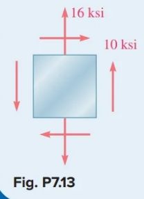 7 . 1 3 through 7 . 1 6 For the given state of