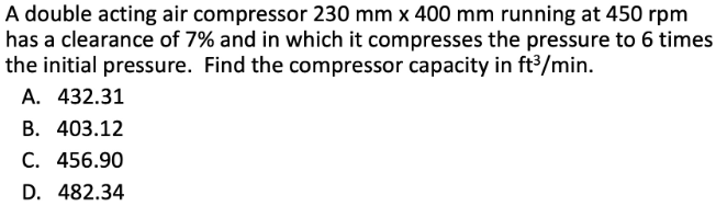 A double acting air compressor 2 3 0 m m 4 0 0 m