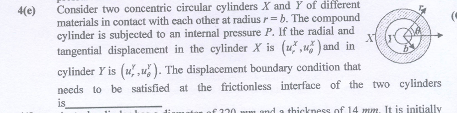 4 ( e ) Consider two concentric circular