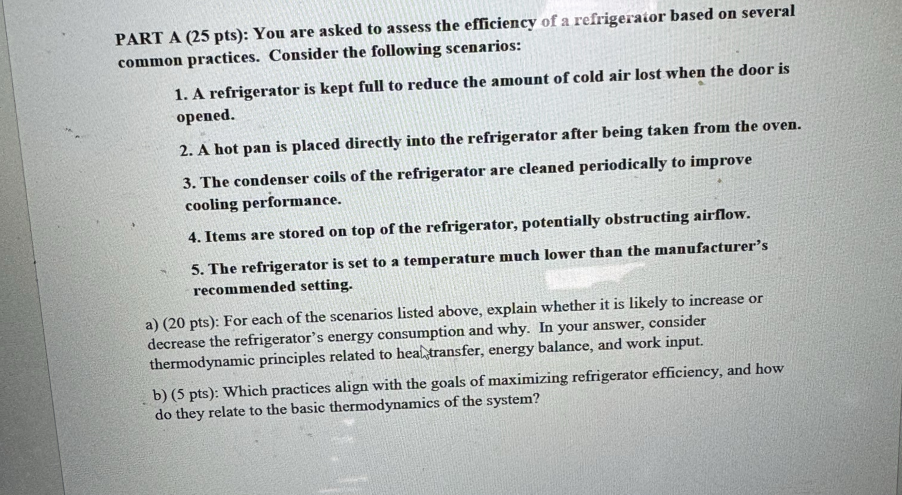 PART A ( 2 5 pts ) : You are asked to assess the