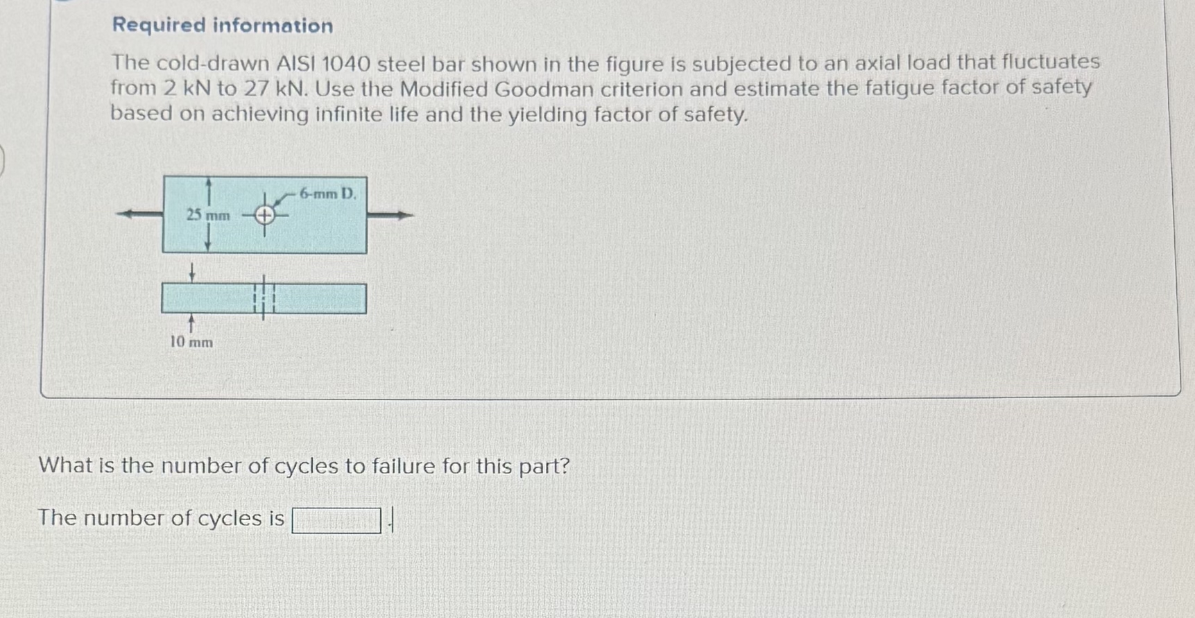 Required information The cold - drawn AISI 1 0 4