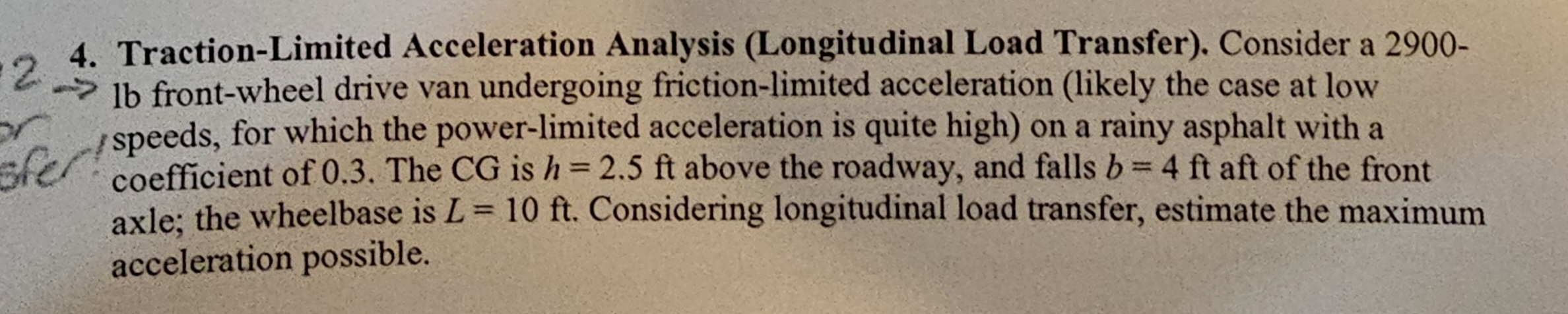 4 . Traction - Limited Acceleration Analysis (