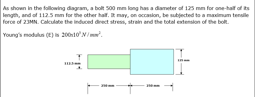 As shown in the following diagram, a bolt 5 0 0