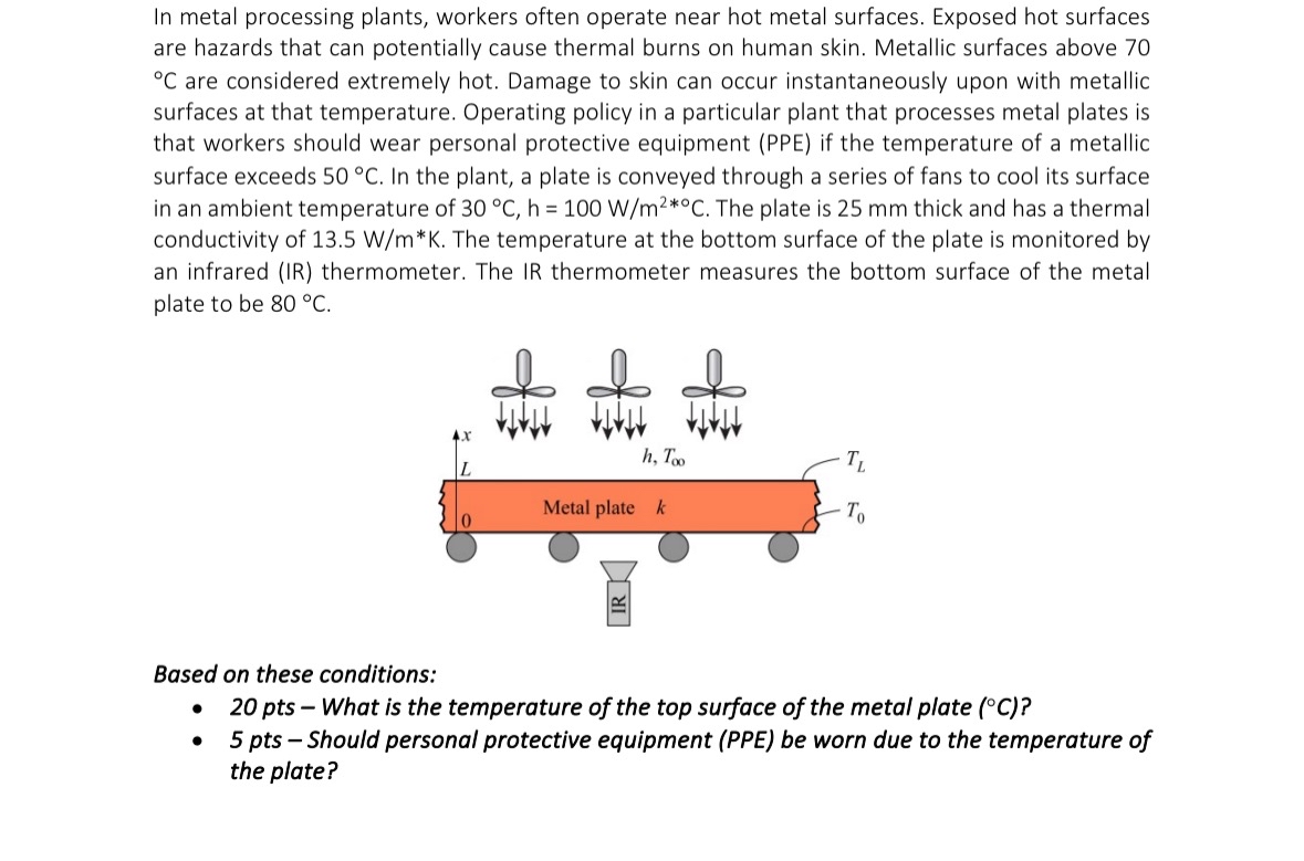 In metal processing plants, workers often operate