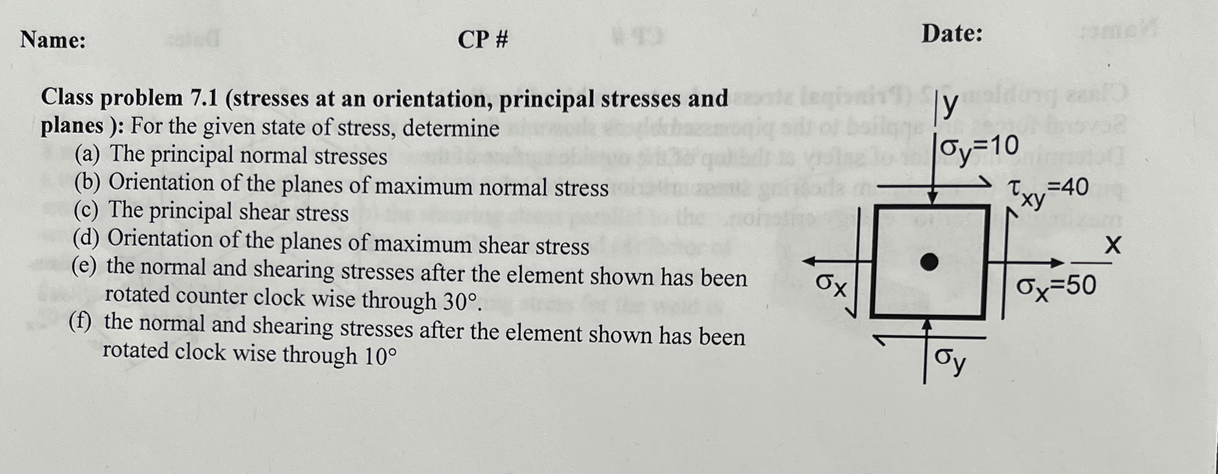 Please complete showing both calculations and
